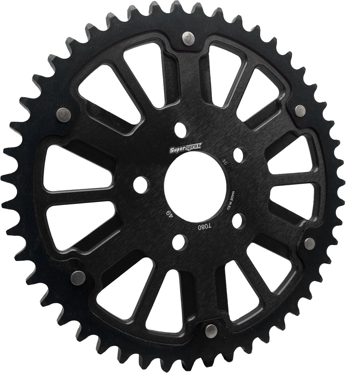Stealth 51t Rear Sprocket Blk Alum Car  Blk Steel Teeth