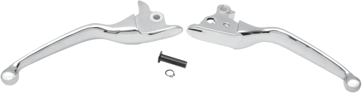DRAG SPECIALTIES Wide Blade Lever Set - Chrome H07-0585