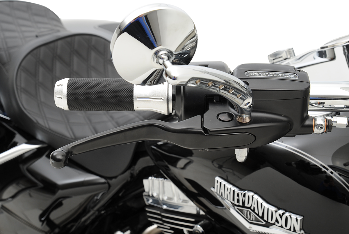 DRAG SPECIALTIES Wide Blade Lever Set - Black H07-0585BLK