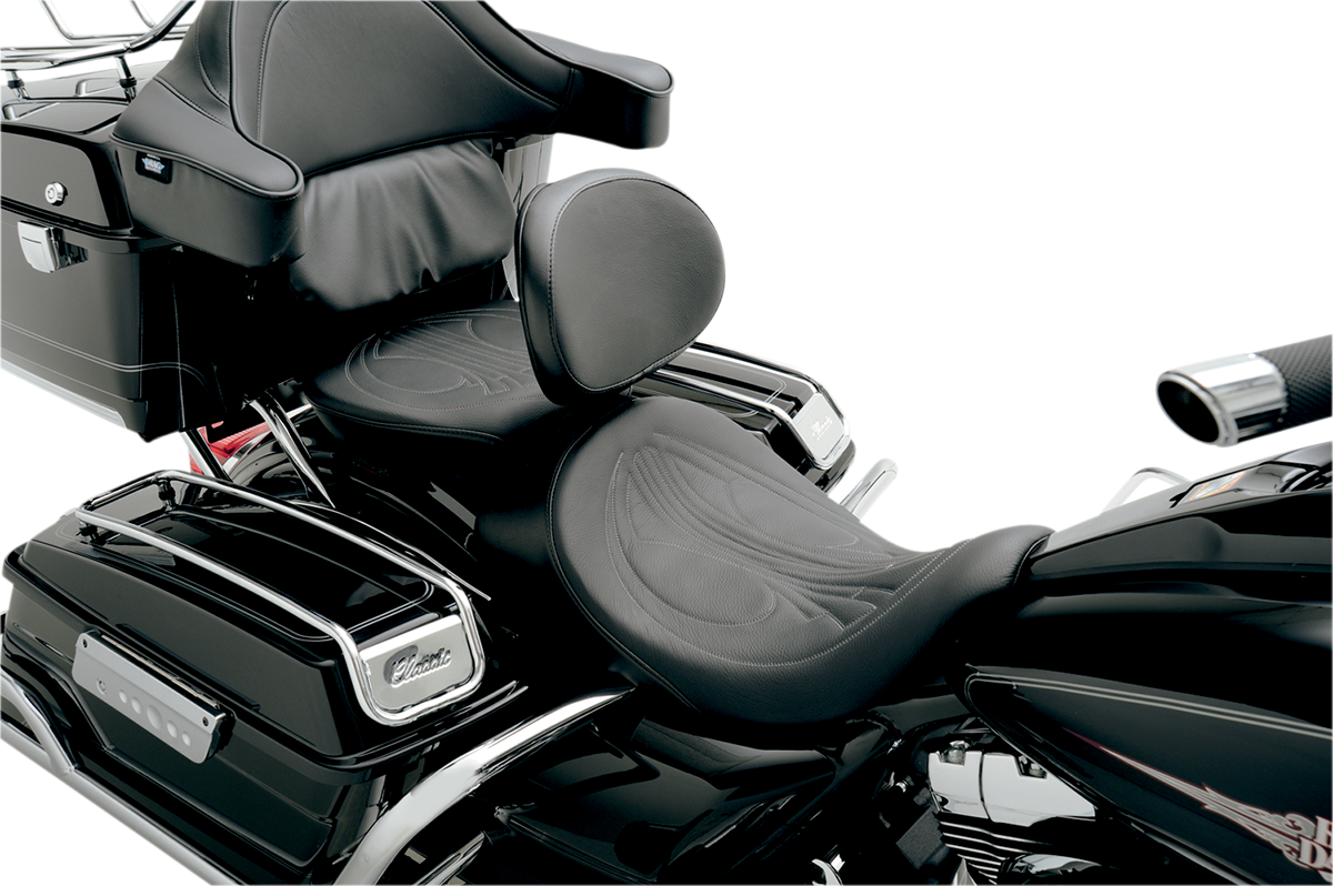 DANNY GRAY Bigseat Pillion - Charcoal Gray Drag Stitch - FL '08-'23 1044DAIR