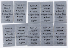 Replacement Decals For 72 81 Style Hand Controls 10pk