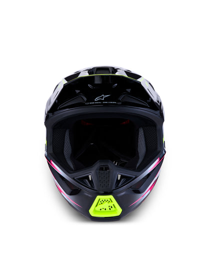 S M7 Blaster Helmet Ece06/Dot Blk/Gry/Wh/Yllw Fluo Glsy Md