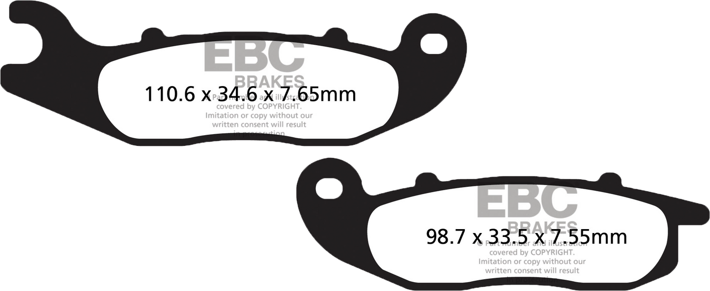 Brake Pads Sfa693hh Double H Sintered