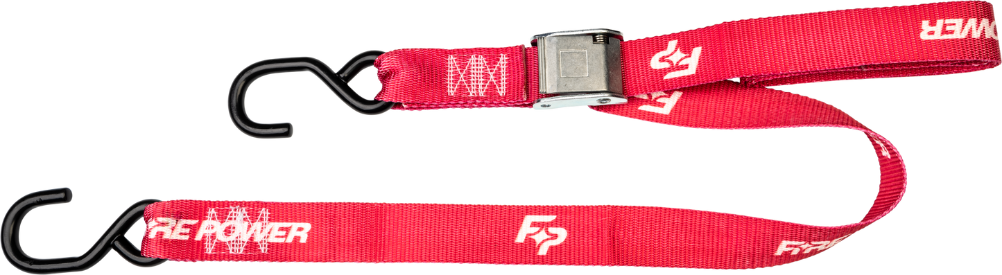 1.5" Tie Down Red 2/Pk