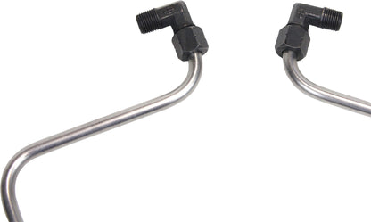 Stainless/Black Rocker Box Split Oil Line