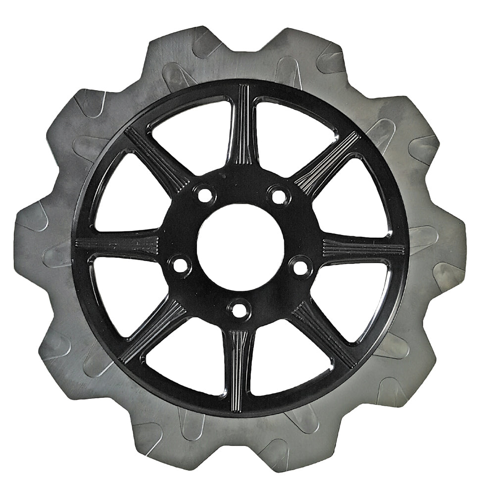 High Carbon Steel Phoenix Front Rotor Black 11.5"
