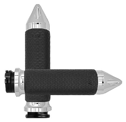 Cable Throttle Memory Foam Grip Chrome