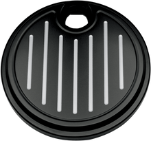 PRO-ONE PERF.MFG. Fuel Door - Ball-Milled - Black 908315B