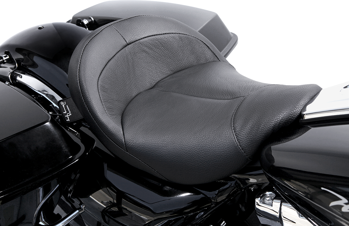 DANNY GRAY BigIST Solo Seat - Black Leather - FL '08-'23 FA-DGE-0270