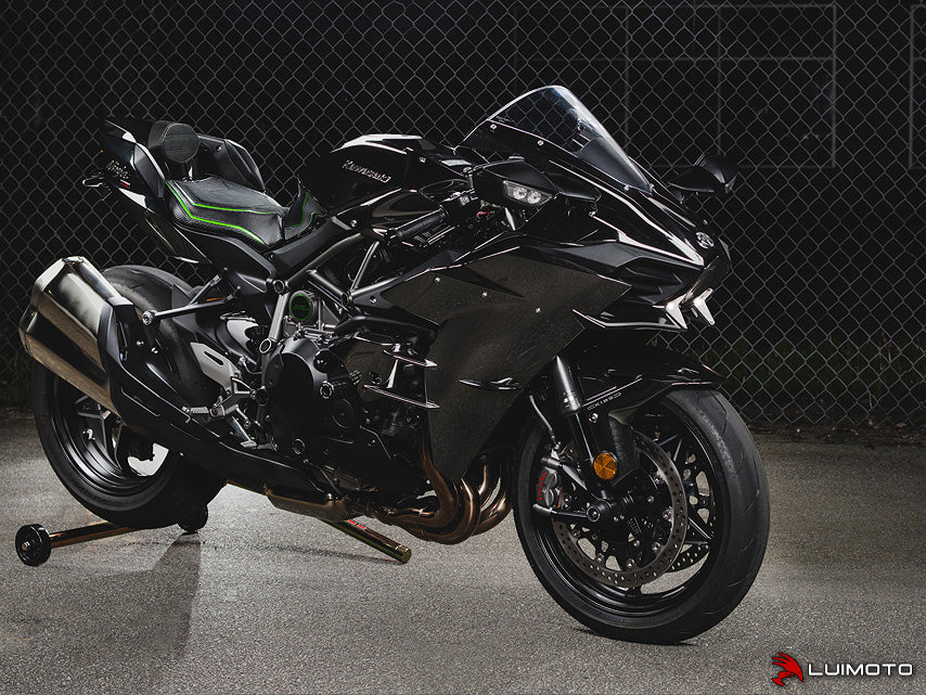 LUIMOTO (HyperSport) Rider Seat Cover for the KAWASAKI H2/H2R