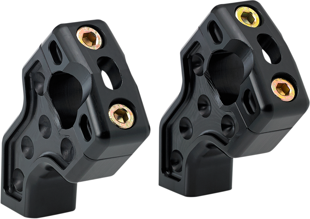 JOKER MACHINE Pullback Handlebar Risers - Black 03-866B