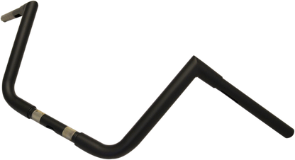 LA CHOPPERS 1-1/4" Twin Peaks Big Twin Handlebar - 10" - Flat Black LA-7360-10M