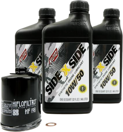 Sidexside Oil Change Kit 10w50 /W Oil Filter Pol