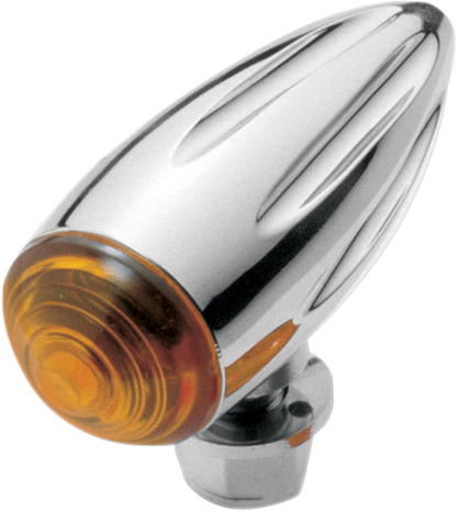 PRO-ONE PERF.MFG. Bullet Marker Light - Chrome/Ball-Milled 400360