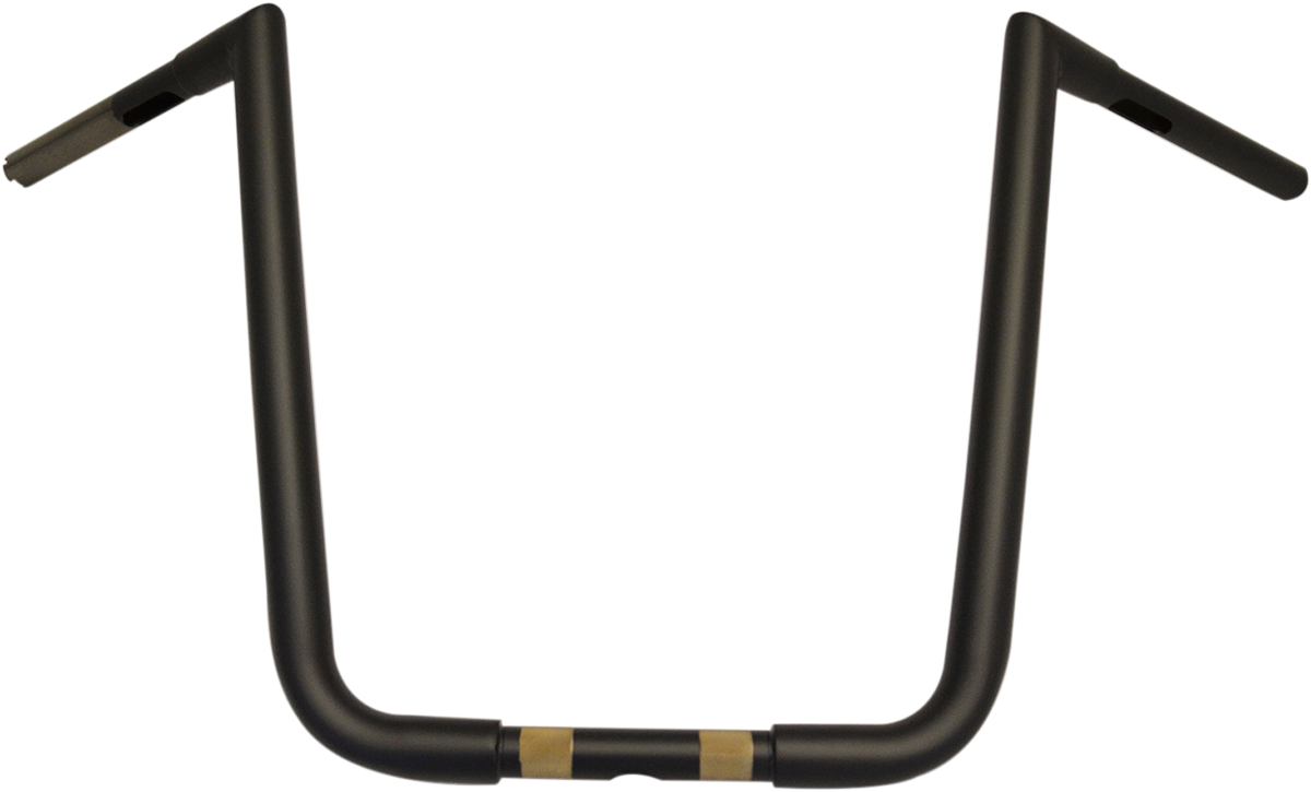 LA CHOPPERS 1-1/4" Twin Peaks Big Twin Handlebar - 16" - Flat Black LA-7360-16M