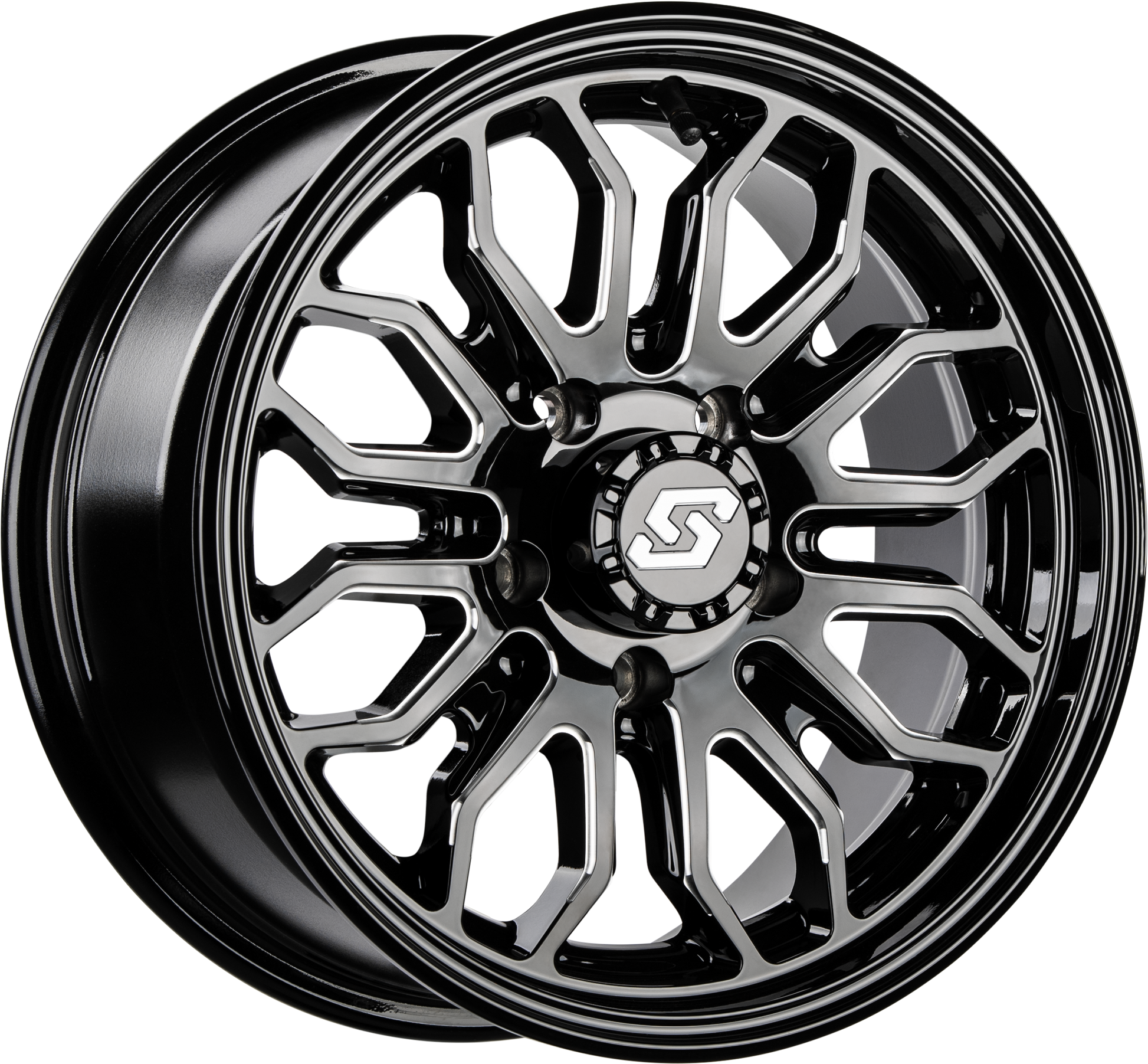 Onyx Wheel 14x7 4/110  47mm Blk/Machined