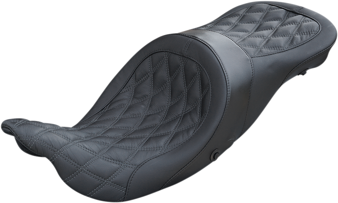 DANNY GRAY Longhaul 2Up Seat - Double Diamond w/ Charcoal Gray Thread - FL '08-'23 21-412DIAAIR