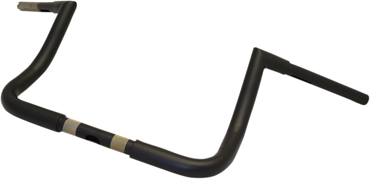 LA CHOPPERS 1-1/4" Twin Peaks Touring Handlebar - 10" - Flat Black LA-7361-10M