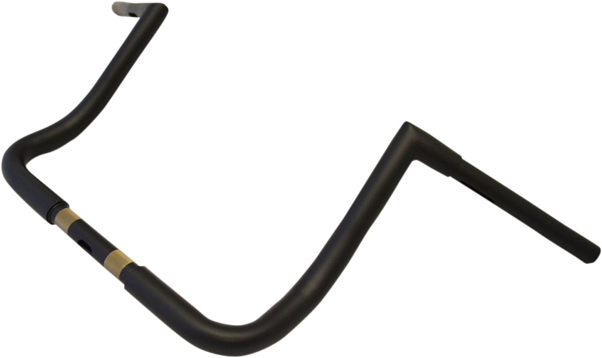 LA CHOPPERS 1-1/4" Twin Peaks Touring Handlebar - 12" - Flat Black LA-7361-12M