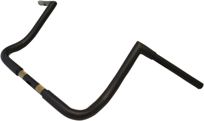 LA CHOPPERS 1-1/4" Twin Peaks Touring Handlebar - 12" - Flat Black LA-7361-12M