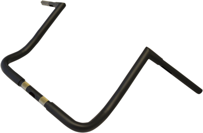 LA CHOPPERS 1-1/4" Twin Peaks Touring Handlebar - 14" - Flat Black LA-7361-14M