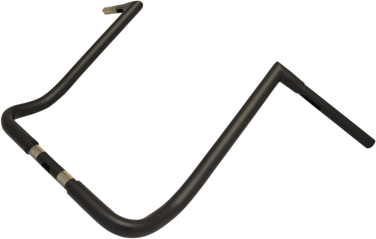 LA CHOPPERS 1-1/4" Twin Peaks Touring Handlebar - 18" - Flat Black LA-7361-18M