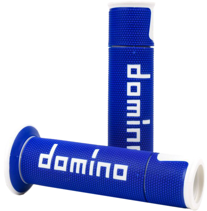 A450 Road Racing Grips Blue/White Pair