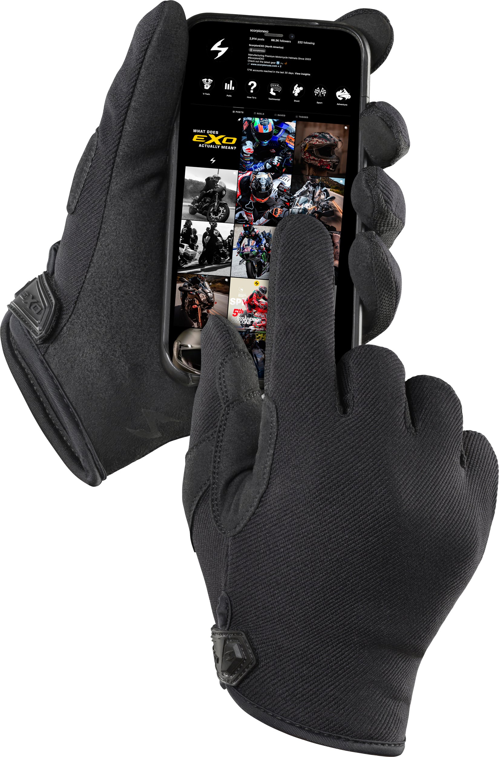 Moto Flex Gloves Black Xl