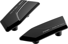 Mirror Block Off Plates Pair Black Bmw