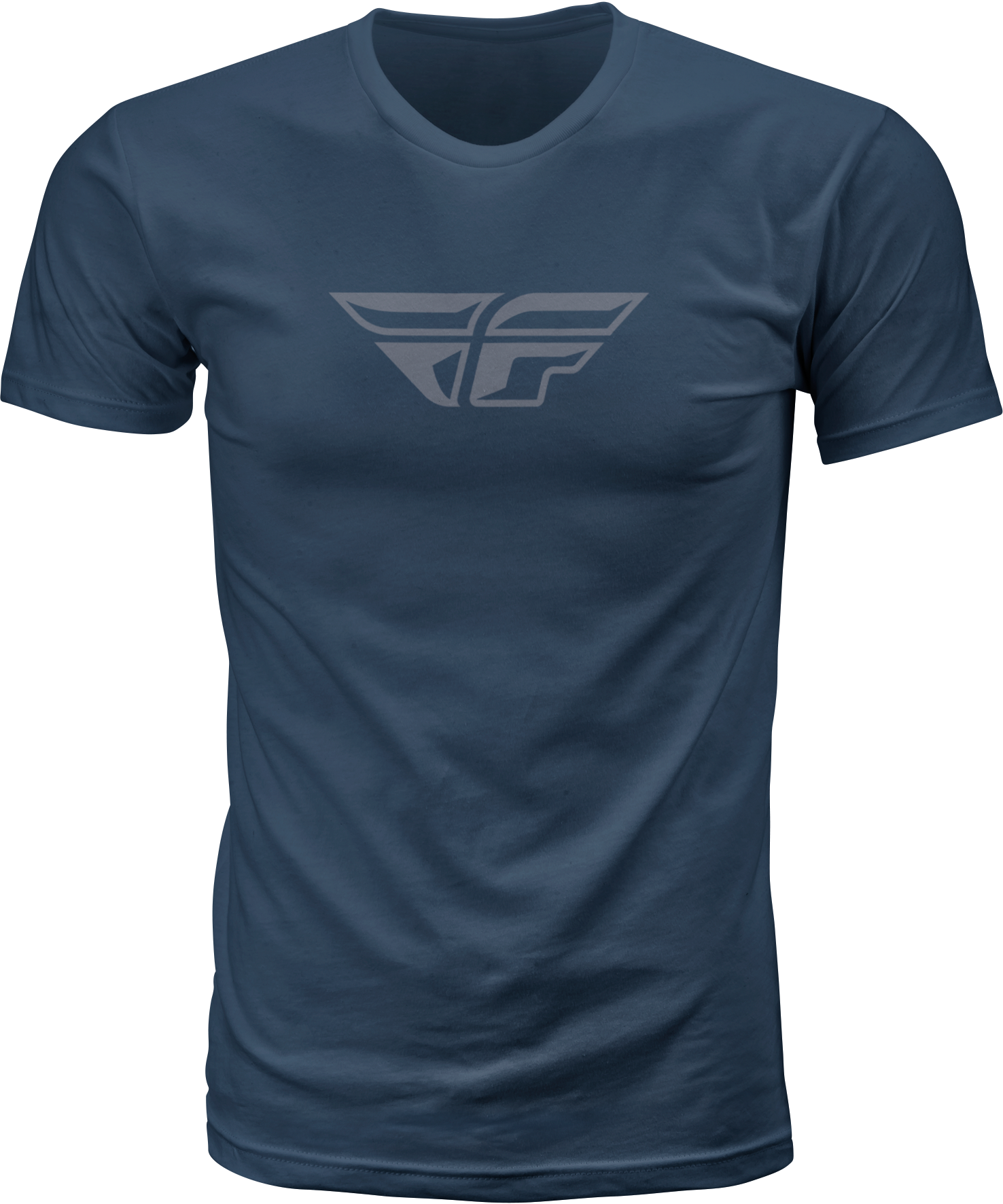 Fly F Wing Tee Midnight Navy/Grey Lg