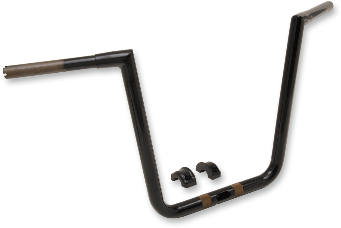 LA CHOPPERS 1-1/4" Hefty Twin Peaks Handlebar - 13" - Black LA-7312-63B
