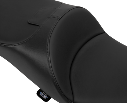 DRAG SPECIALTIES SEATS Extended Reach Freedom Seat - Solar Leather - Smooth Vinyl - FLT/FLH '09-'25 4696E