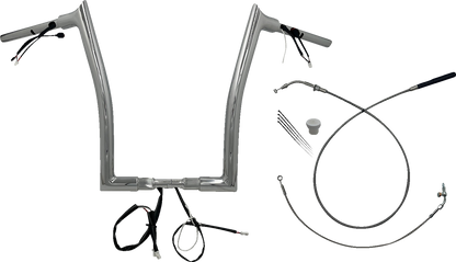 FAT BAGGERS INC. 1-1/2" EZ Install Pointed Top Handlebar - 16" - Chrome 849916