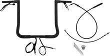 FAT BAGGERS INC. EZ Install Wired Handlebar Kit - 1-1/4" - Flat Top - 16" - Black 749016-B