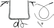 FAT BAGGERS INC. EZ Install Wired Handlebar Kit - 1-1/4" - Pointed Top - 16" - Chrome 949016