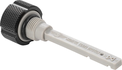 FIGURATI DESIGNS Transmission Oil Dipstick - Magnetic - Knurled - Black - M8 FD01-MAGTD-KN-BLK