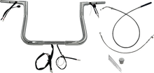 FAT BAGGERS INC. 1-1/4" EZ Install Flat Top Handlebar - 11" - Chrome 749011