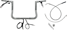 FAT BAGGERS INC. 1-1/4" EZ Install Flat Top Handlebar - 12" - Chrome 749012