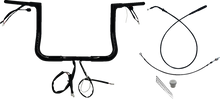 FAT BAGGERS INC. 1-1/4" EZ Install Flat Top Handlebar - 12" - Black 749012-B