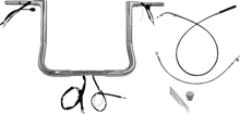 FAT BAGGERS INC. 1-1/4" EZ Install Flat Top Handlebar - 14" - Chrome 749014