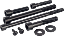 FIGURATI DESIGNS Engine Bolt Kit - Titanium/Race Black - M8 FD100-M8-TBOLT-BLK