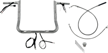 FAT BAGGERS INC. 1-1/4" EZ Install Pointed Top Handlebar - 14" - Chrome 949014