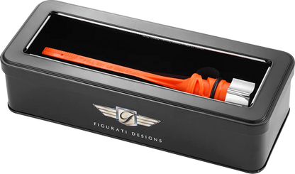 FIGURATI DESIGNS Magnetic Oil Dipstick - Curved - Silver - M8 Softail FD01-STM8-SM-SS