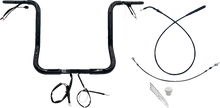 FAT BAGGERS INC. 1-1/4" EZ Install Round Top Handlebar - 16" - Black 939016-B