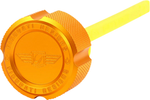 FIGURATI DESIGNS Performance Magnetic Oil Dipstick - Knurled - Gold - M8 Touring/Trike FDP01-M8KN-G