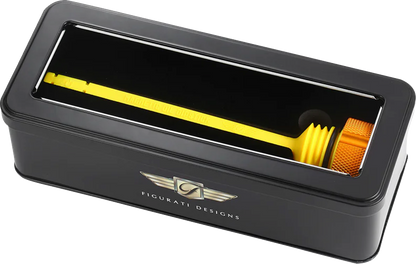 FIGURATI DESIGNS Performance Magnetic Oil Dipstick - Knurled - Gold - M8 Touring/Trike FDP01-M8KN-G