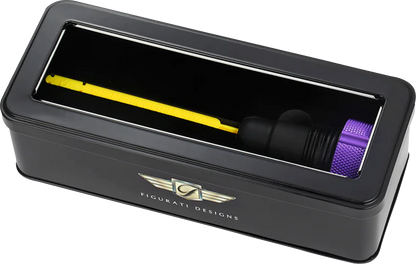 FIGURATI DESIGNS Performance Magnetic Oil Dipstick - Knurled - Purple - '07-'16 Touring/Trike FDP01-TCKN-P