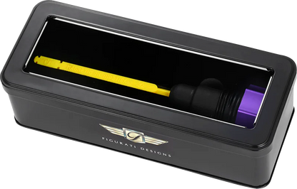 FIGURATI DESIGNS Performance Magnetic Oil Dipstick - Curved - Purple - '07-'16 Touring/Trike FDP01-TCSM-P