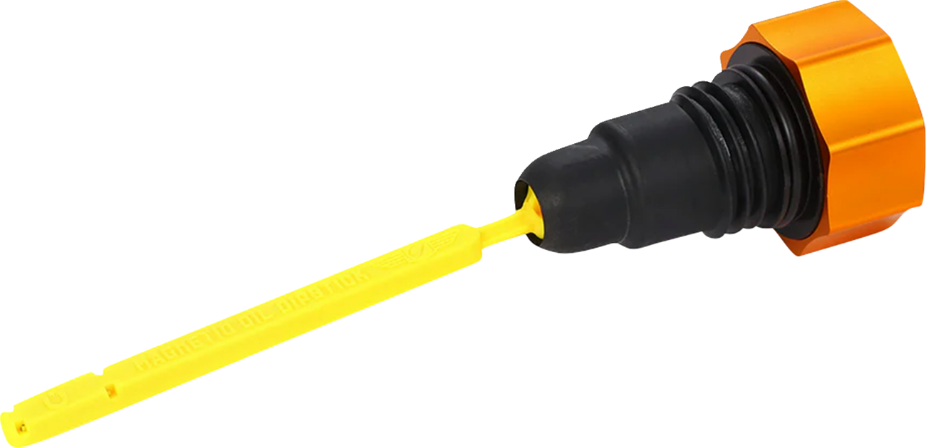 FIGURATI DESIGNS Performance Magnetic Oil Dipstick - Curved - Gold - '07-'16 Touring/Trike FDP01-TCSM-G