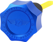 FIGURATI DESIGNS Performance Magnetic Oil Dipstick - Knurled - Blue - '07-'16 Touring/Trike FDP01-TCKN-B